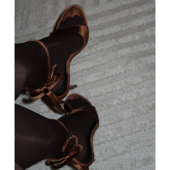 ZARA Ochre Bow Heels 🤎✨ NWT | Sizes 9 • 10 - Picture 12 of 16
